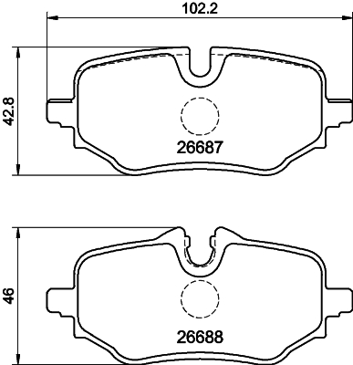 Set placute frana,frana disc 2668701 TEXTAR