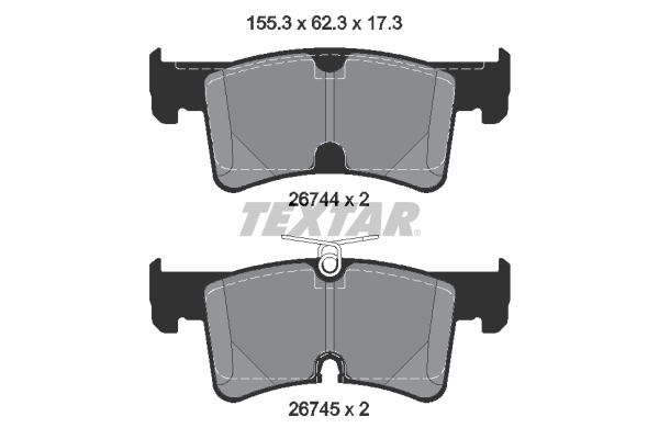 Set placute frana,frana disc 2674401 TEXTAR