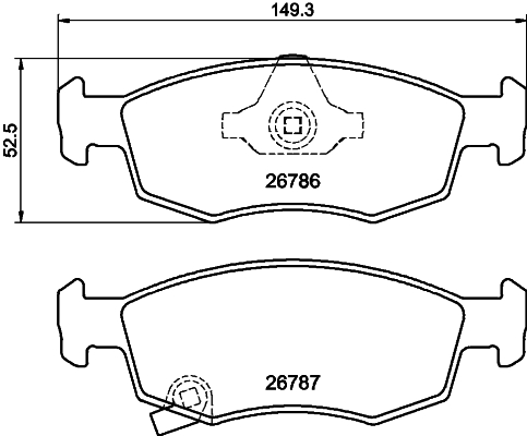 Set placute frana,frana disc 2678601 TEXTAR