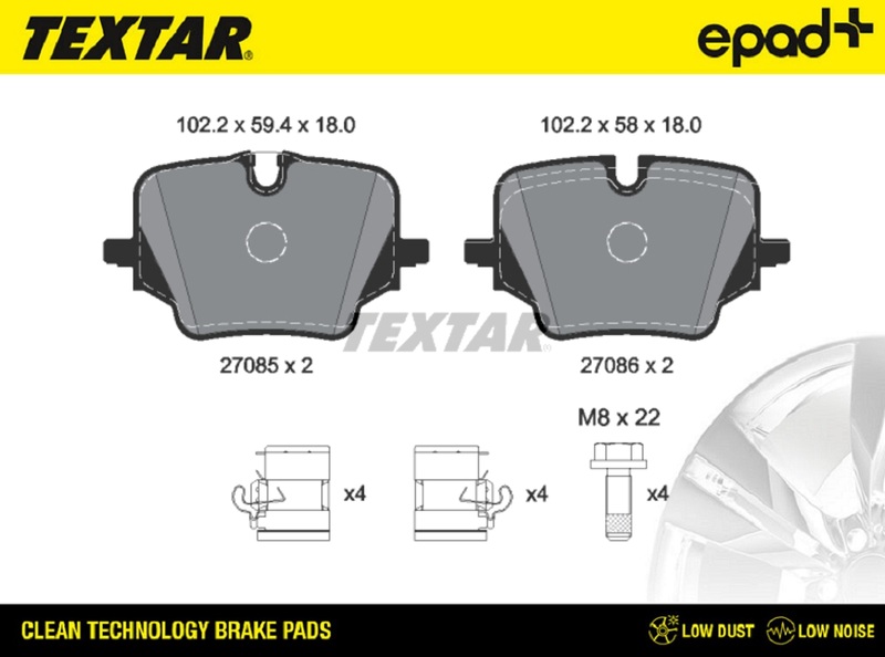 Set placute frana,frana disc 2708501CP TEXTAR