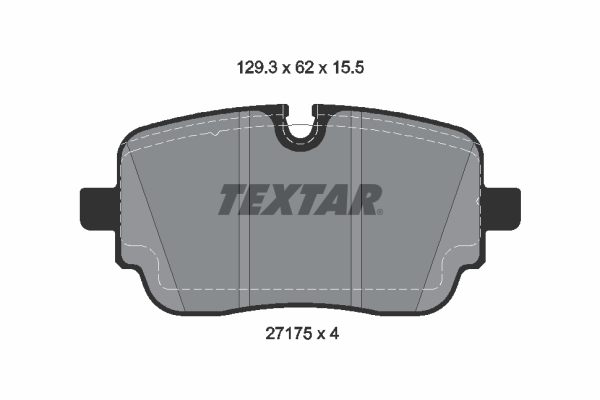 Set placute frana,frana disc 2717501 TEXTAR