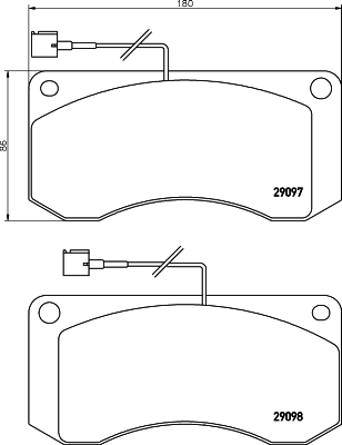 Set placute frana,frana disc 2909702 TEXTAR