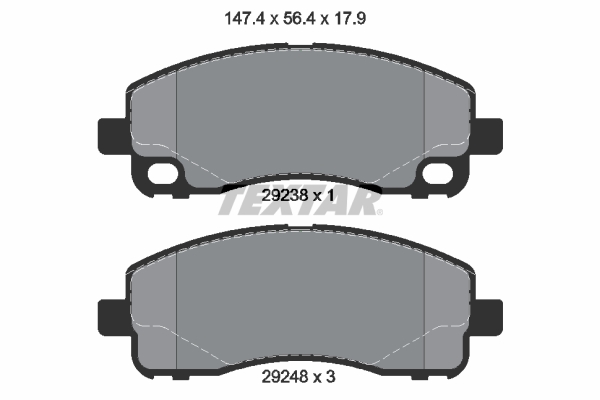 Set placute frana,frana disc 2923801 TEXTAR