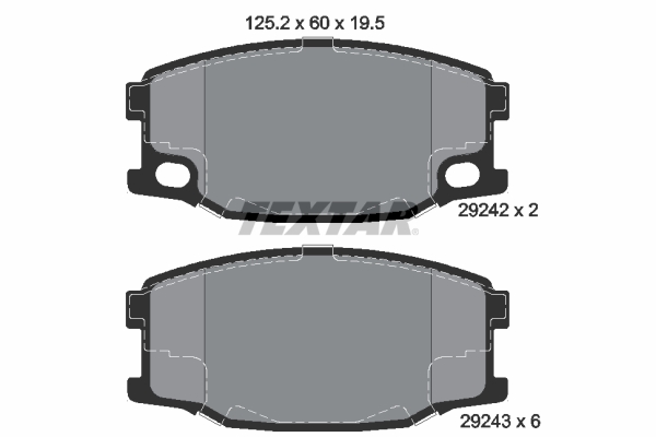 Set placute frana,frana disc 2924201 TEXTAR