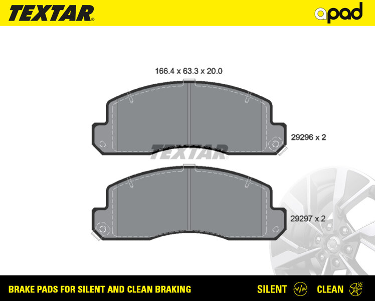 Set placute frana,frana disc 2929601SC TEXTAR