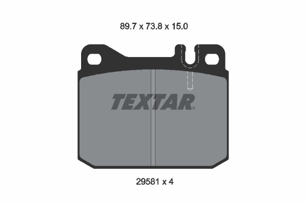 Set placute frana,frana disc 2958104 TEXTAR