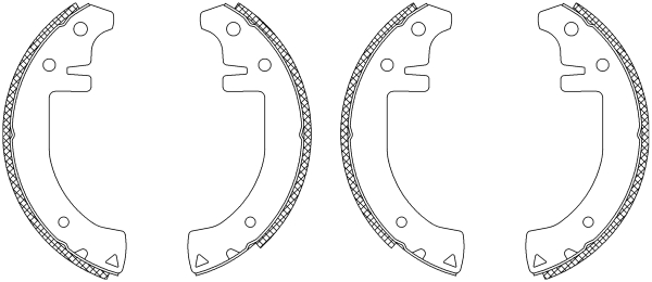 Set saboti frana 83003600 TEXTAR