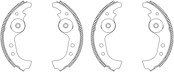 Set saboti frana 83005901 TEXTAR