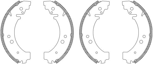 Set saboti frana 83029100 TEXTAR