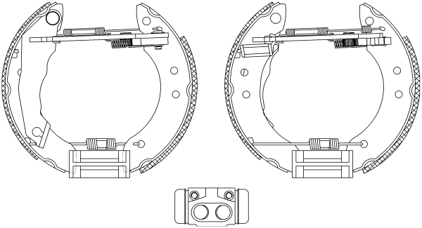 Set saboti frana 84020700 TEXTAR