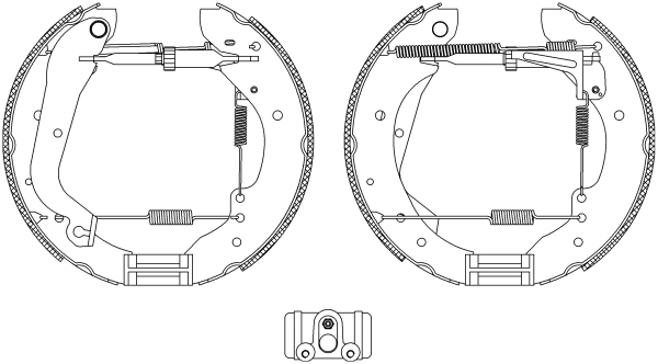 Set saboti frana 84030600 TEXTAR