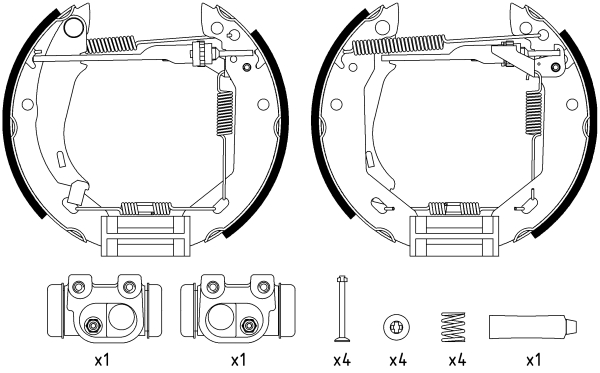 Set saboti frana 84031804 TEXTAR
