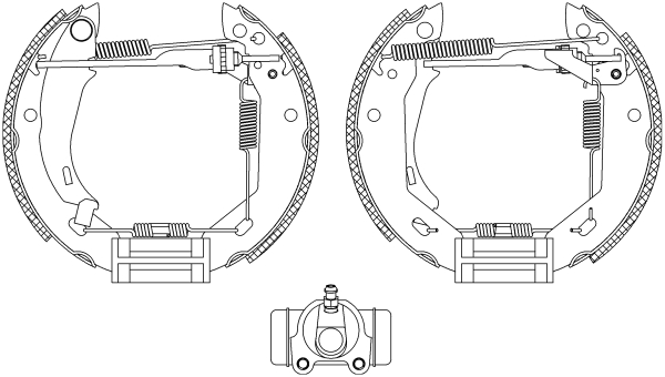Set saboti frana 84031806 TEXTAR