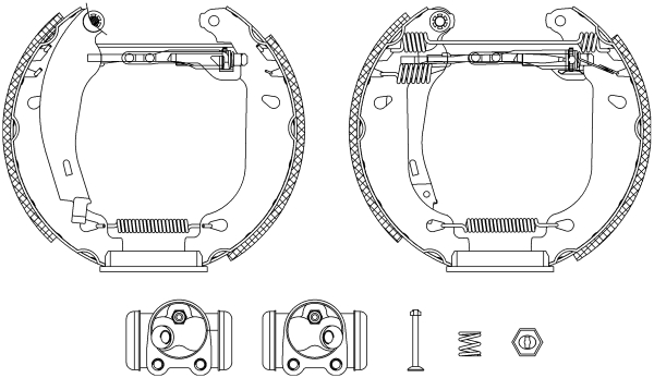 Set saboti frana 84037401 TEXTAR
