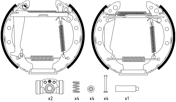 Set saboti frana 84044705 TEXTAR