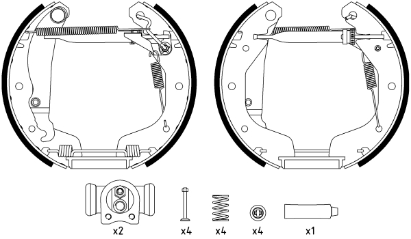 Set saboti frana 84044801 TEXTAR