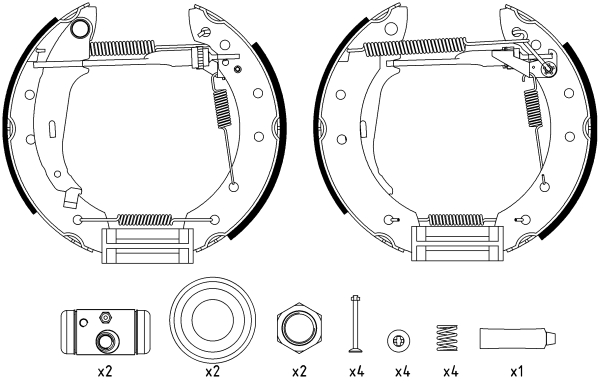 Set saboti frana 84048006 TEXTAR