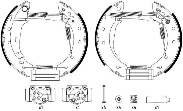 Set saboti frana 84048008 TEXTAR