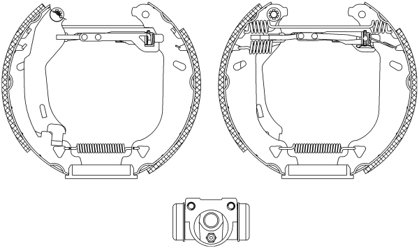Set saboti frana 84049102 TEXTAR