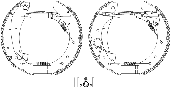 Set saboti frana 84049601 TEXTAR