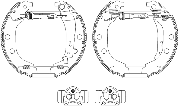 Set saboti frana 84052600 TEXTAR
