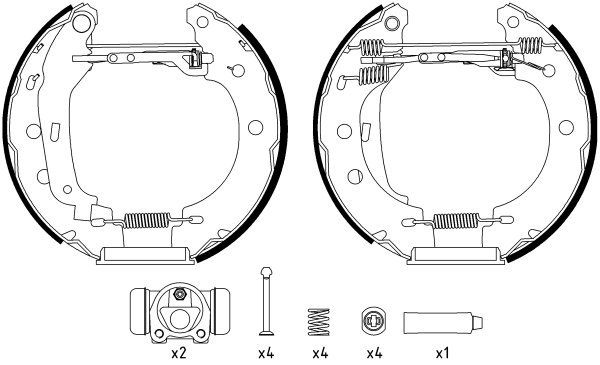 Set saboti frana 84052800 TEXTAR