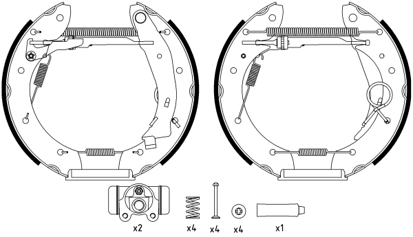 Set saboti frana 84052900 TEXTAR