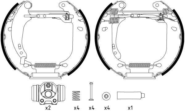 Set saboti frana 84053700 TEXTAR