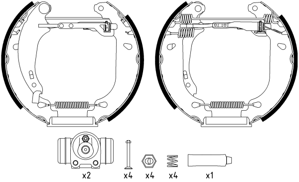 Set saboti frana 84053800 TEXTAR