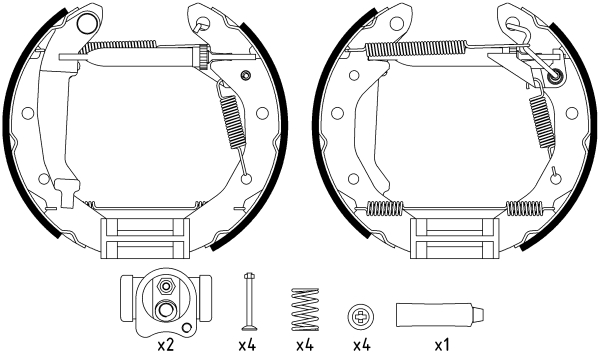 Set saboti frana 84054000 TEXTAR