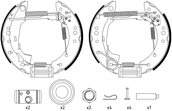 Set saboti frana 84059801 TEXTAR