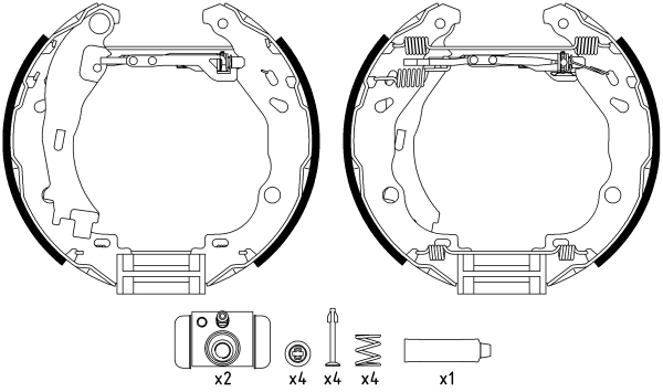 Set saboti frana 84061602 TEXTAR