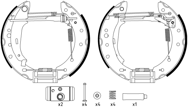 Set saboti frana 84061801 TEXTAR