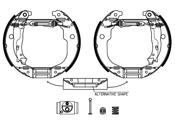 Set saboti frana 84067201 TEXTAR