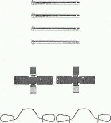 Set accesorii, placute frana 82011100 TEXTAR