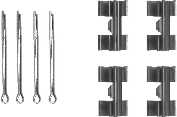Set accesorii, placute frana 82011800 TEXTAR
