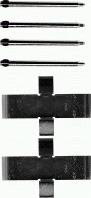Set accesorii, placute frana 82015100 TEXTAR
