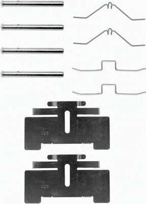 Set accesorii, placute frana 82016400 TEXTAR