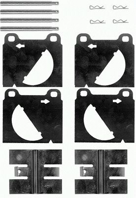 Set accesorii, placute frana 82016900 TEXTAR