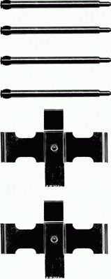 Set accesorii, placute frana 82018100 TEXTAR