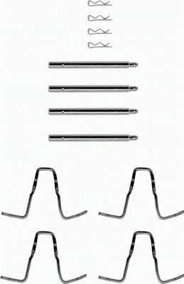 Set accesorii, placute frana 82018300 TEXTAR