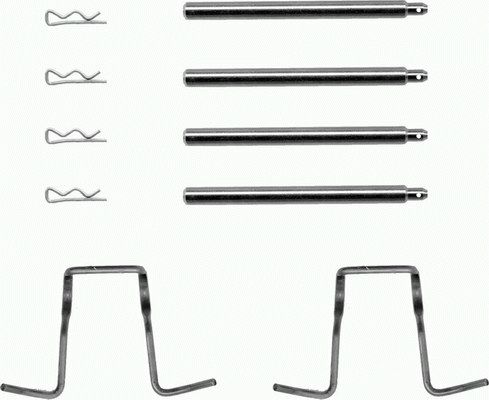 Set accesorii, placute frana 82018500 TEXTAR