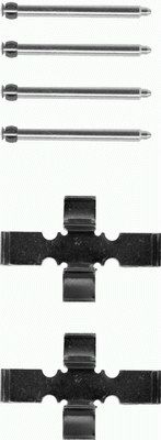 Set accesorii, placute frana 82019300 TEXTAR