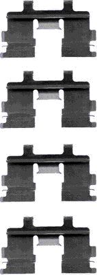Set accesorii, placute frana 82027400 TEXTAR