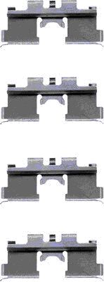 Set accesorii, placute frana 82027600 TEXTAR