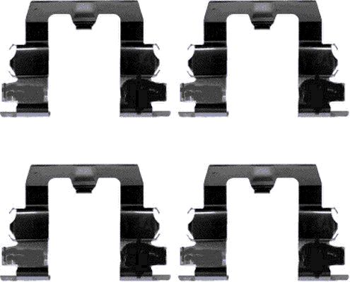 Set accesorii, placute frana 82028500 TEXTAR