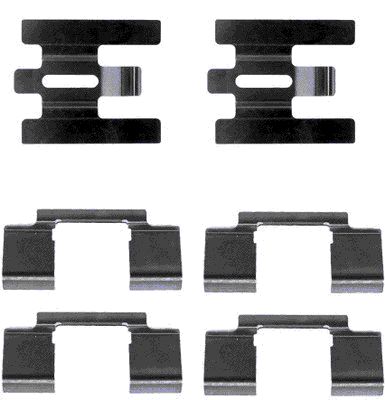 Set accesorii, placute frana 82031000 TEXTAR