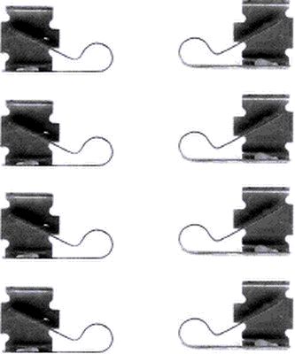 Set accesorii, placute frana 82031500 TEXTAR