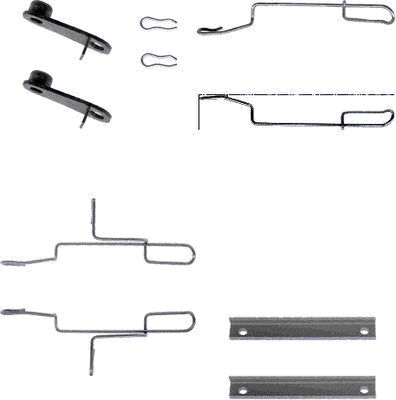 Set accesorii, placute frana 82032200 TEXTAR
