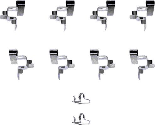 Set accesorii, placute frana 82032500 TEXTAR